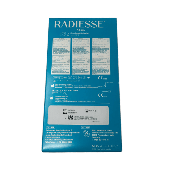 Radiesse, filler dermic, pe baza de hidroxipatita de calciu