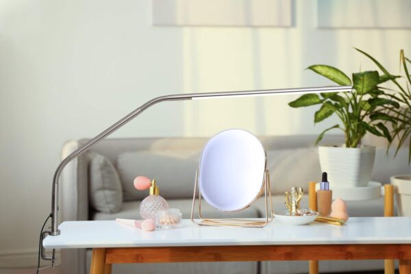 Lampa cosmetica ultra luminoasă 2100Lux la 30cm, Slimline