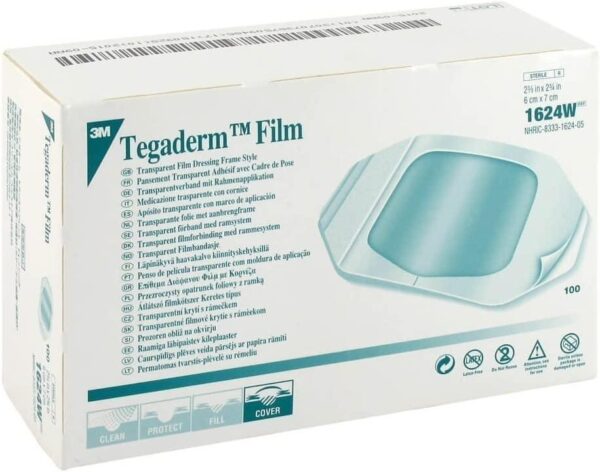 Pansament steril transparent, 6x7cm, 100buc, Tegaderm Film, 3M