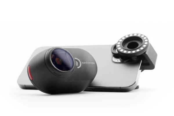dermatoscop handyscope dermlite, compatibil cu majoritatea dispozitivelor smartphone și tabletă