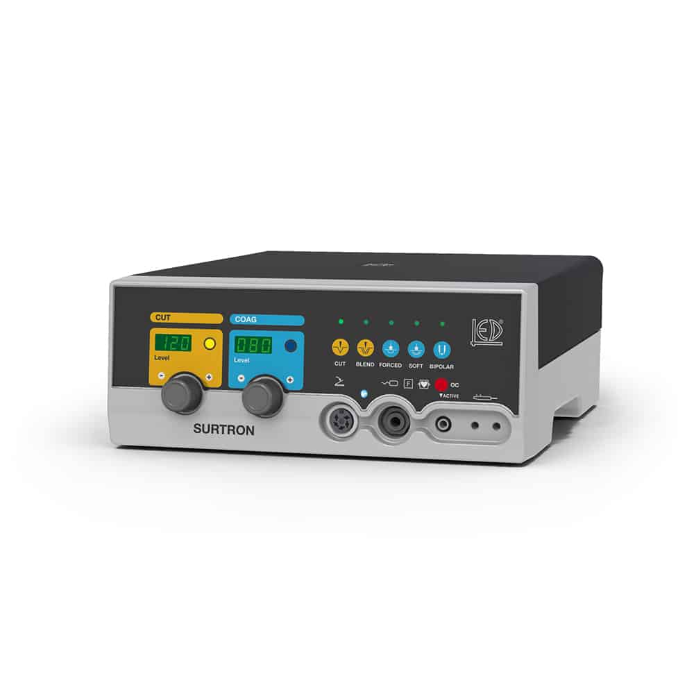 Surtron 120 – Electrobisturiu radiofrecvență monopolar și bipolar 120W – chirurgie ușoară și medie performantă