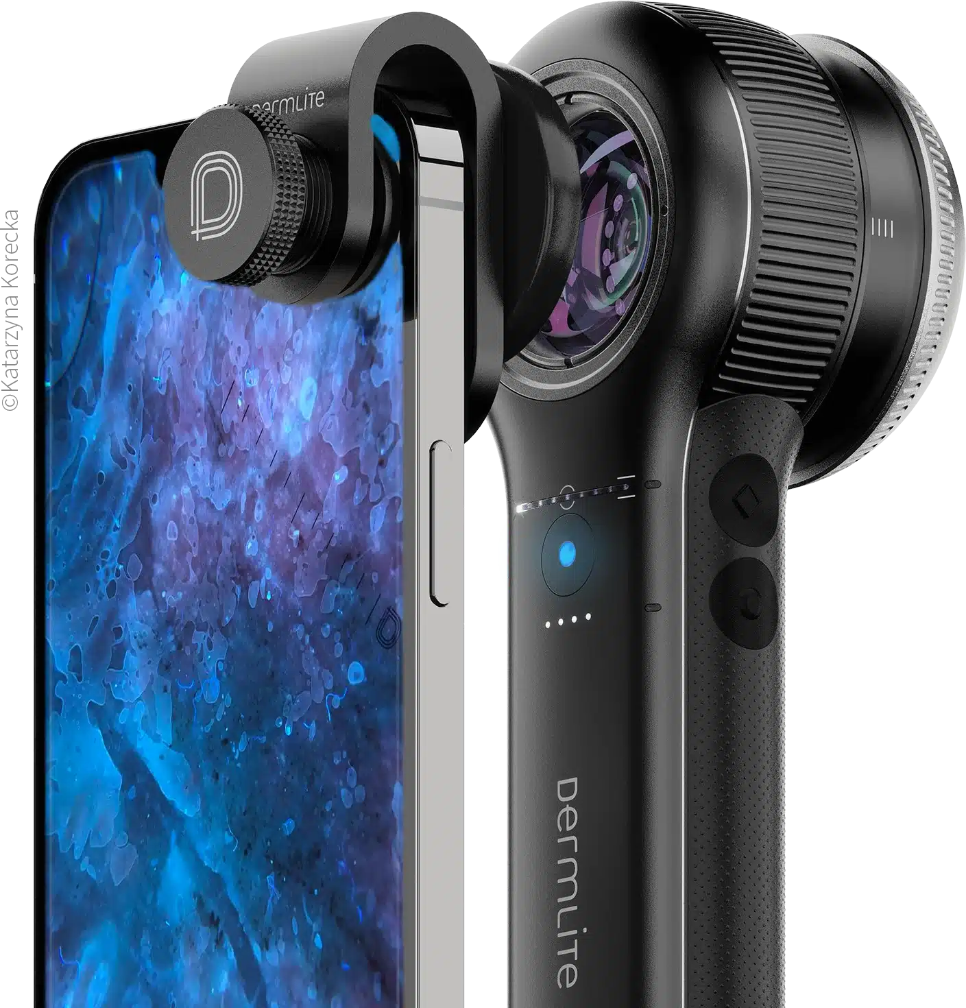 DermLite DL5+ Dermatoscop profesional cu iluminare avansată, UV 365nm și suport AI